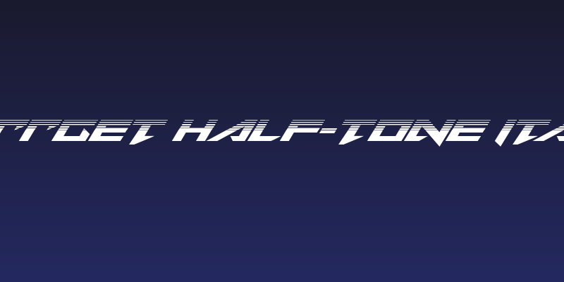 Tarrget Half-Tone Italic Social Header