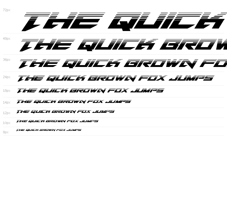 Tarrget Half-Tone Italic Waterfall