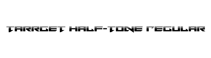 Tarrget Half-Tone Regular Fonte