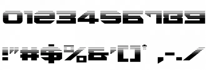 Tarrget Half-Tone Regular Font OTHER CHARS