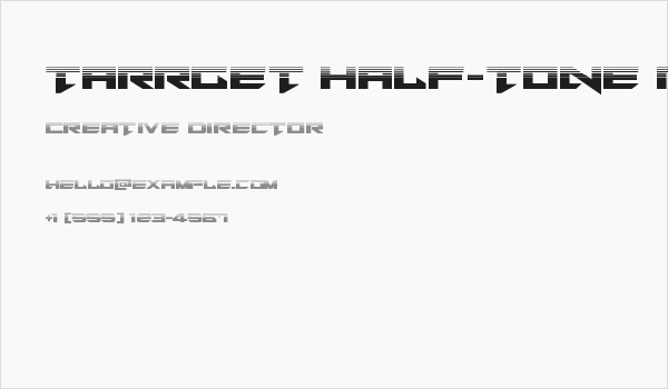 Tarrget Half-Tone Regular Business Card