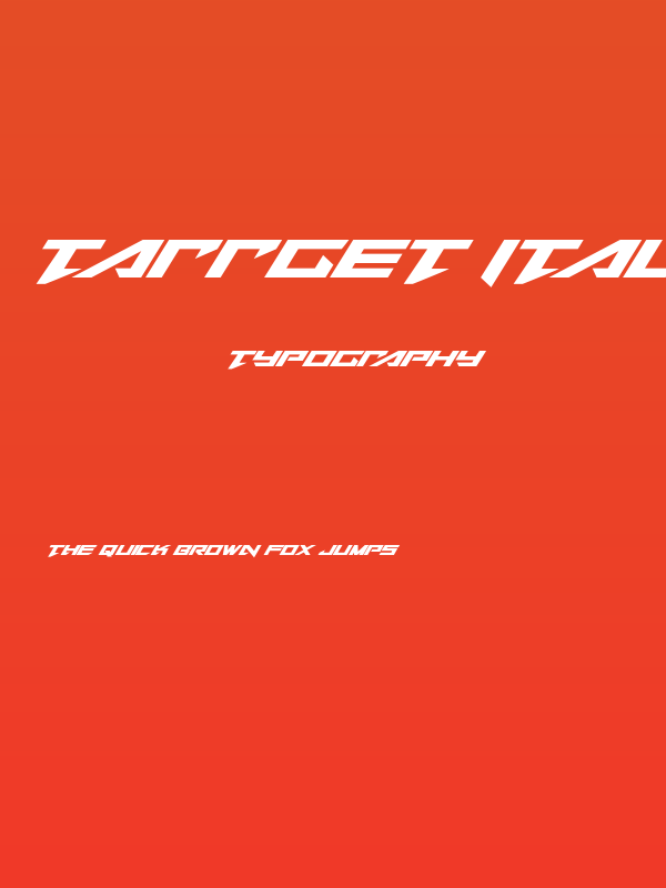 Tarrget Italic Poster