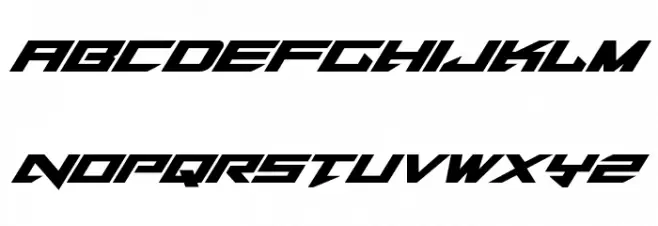 Tarrget Italic Font LOWERCASE