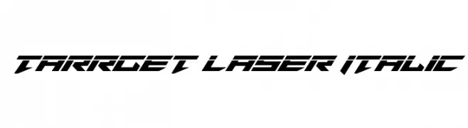 Tarrget Laser Italic  免费字体下载
