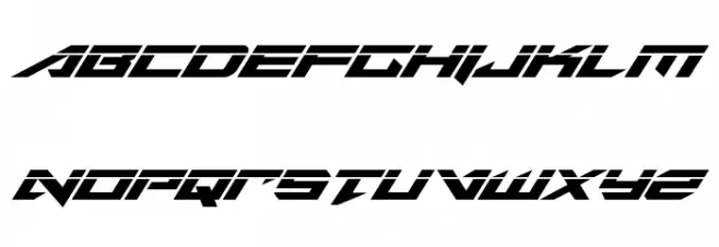 Tarrget Laser Italic 字体 大写