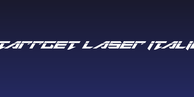 Tarrget Laser Italic Social Header