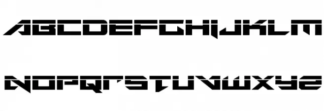 Tarrget Laser Regular フォント 大文字