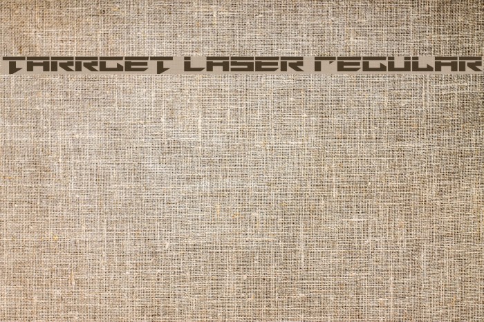 Tarrget Laser Regular Font examples