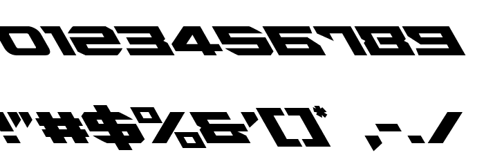 Tarrget Leftalic Font OTHER CHARS