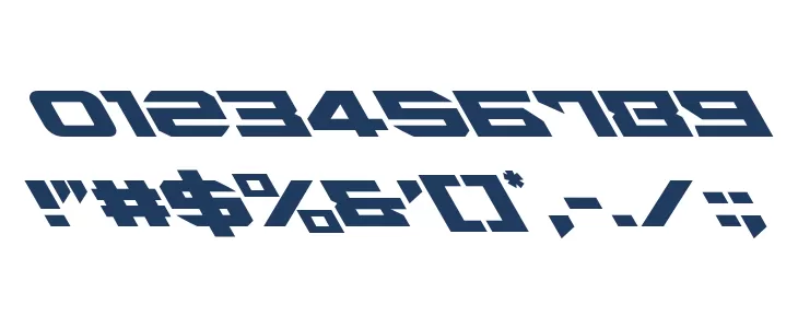 Tarrget Leftalic Font OTHER CHARS