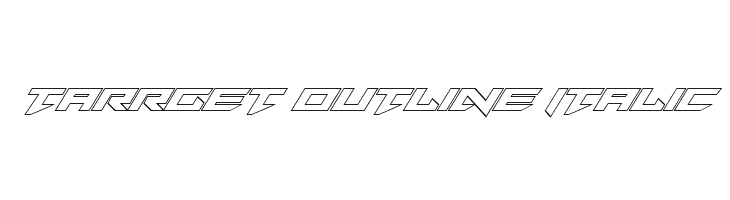 Tarrget Outline Italic  Free Fonts Download