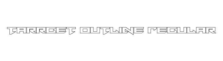 Tarrget Outline Regular  les polices de caractères gratuit tlcharger