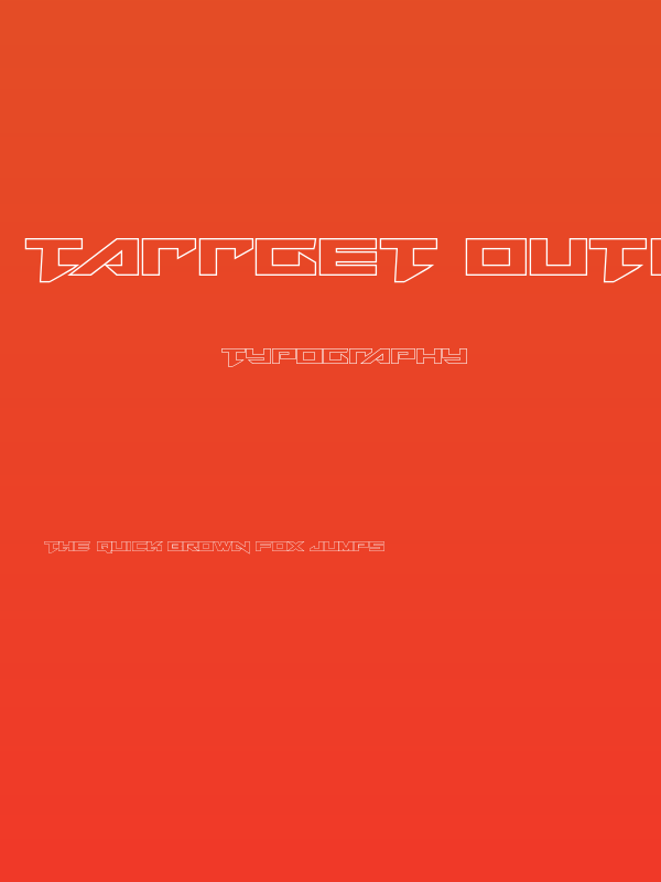 Tarrget Outline Regular Poster