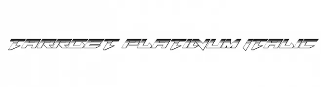 Tarrget Platinum Italic  免费字体下载