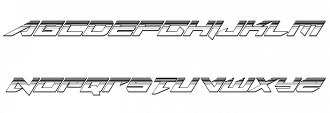 Tarrget Platinum Italic Caratteri MAIUSCOLE