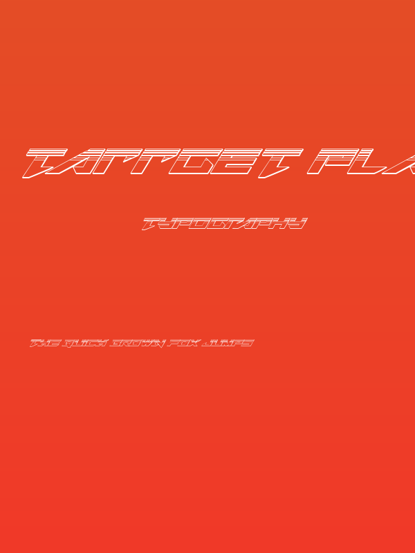 Tarrget Platinum Italic Poster