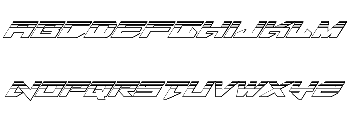Tarrget Platinum Italic Font LOWERCASE