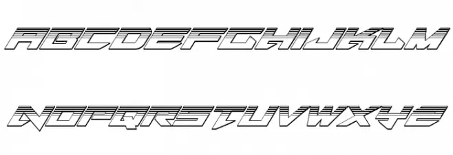 Tarrget Platinum Italic Font LOWERCASE