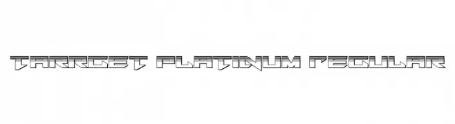 Tarrget Platinum Regular  免费字体下载