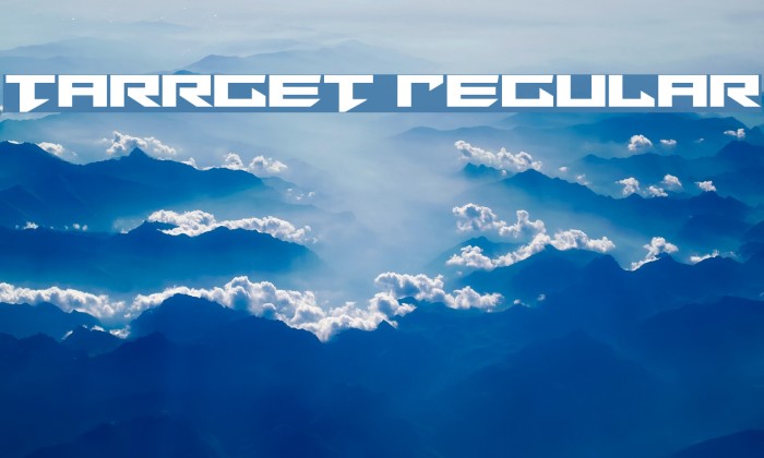 Tarrget Regular Font examples