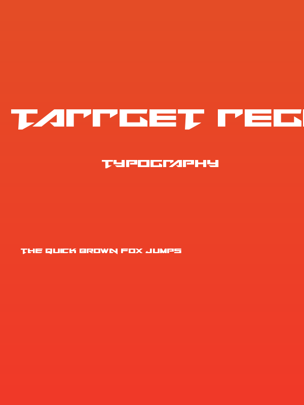 Tarrget Regular Poster