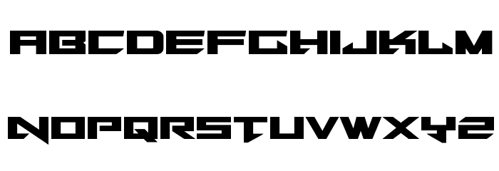 Tarrget Regular Font LOWERCASE