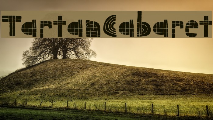 TartanCabaret Font examples