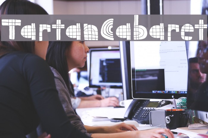 TartanCabaret Font examples