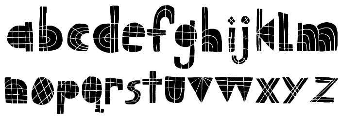 TartanCabaret Font LOWERCASE
