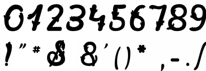 Tartare de Violettes Font OTHER CHARS