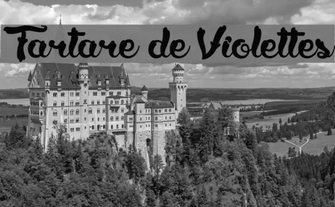 Tartare de Violettes Font examples