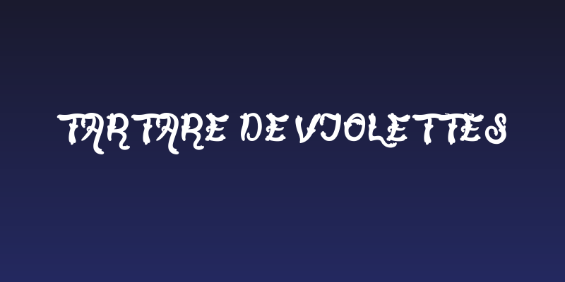 Tartare de Violettes Social Header