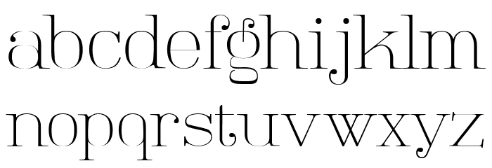 Tartlers End Font LOWERCASE