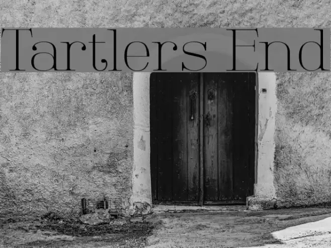 Tartlers End Font examples