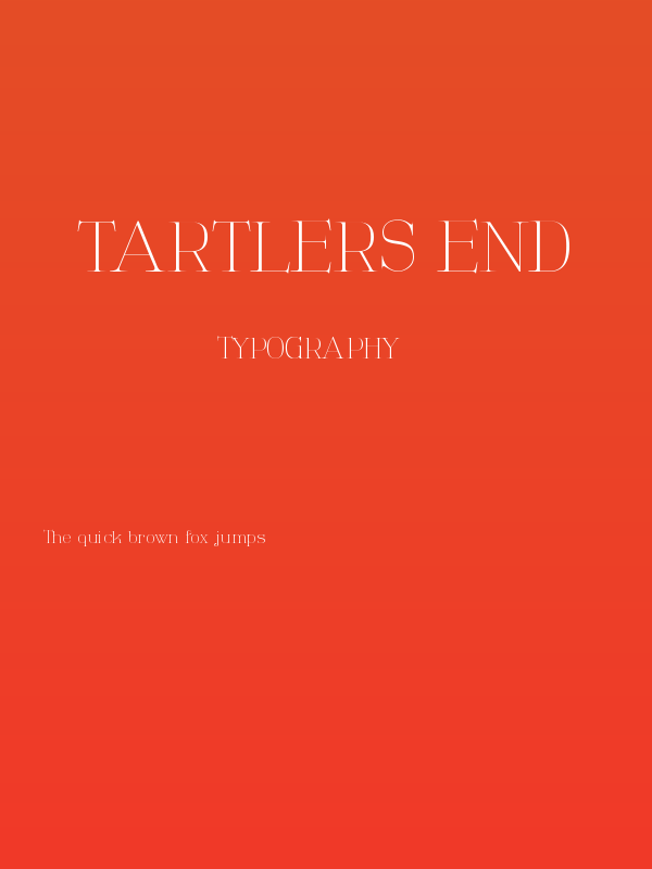 Tartlers End Poster