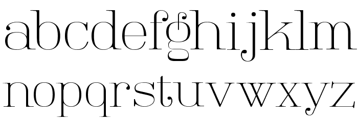 Tartlers End Font LOWERCASE