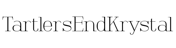 TartlersEndKrystal  font caratteri gratis