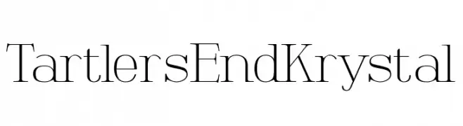 TartlersEndKrystal  Frei Schriftart Herunterladen