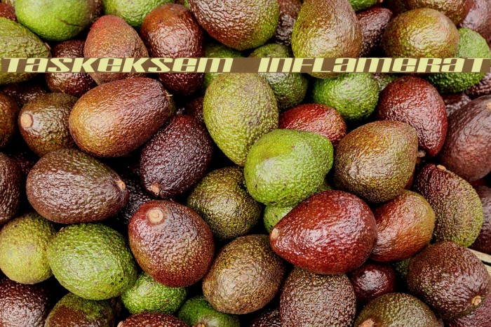Taskeksem inflamerat Font examples