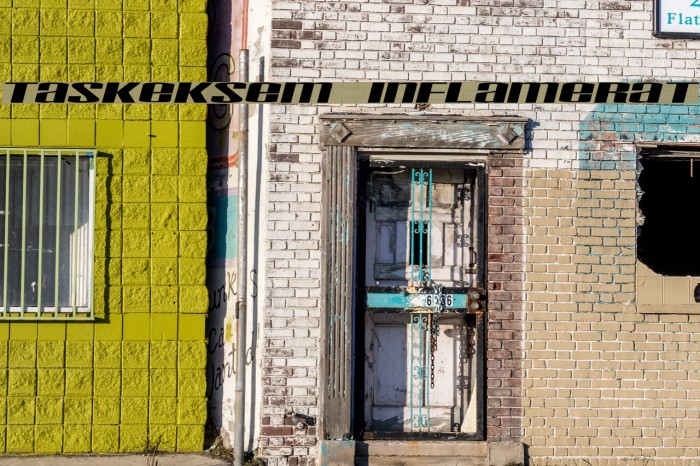 Taskeksem inflamerat Font examples