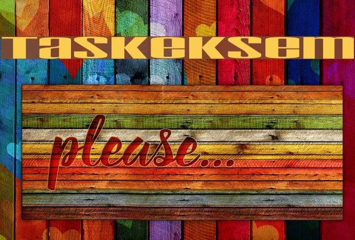 Taskeksem Font examples