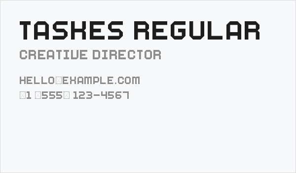 Taskes Regular Business Card