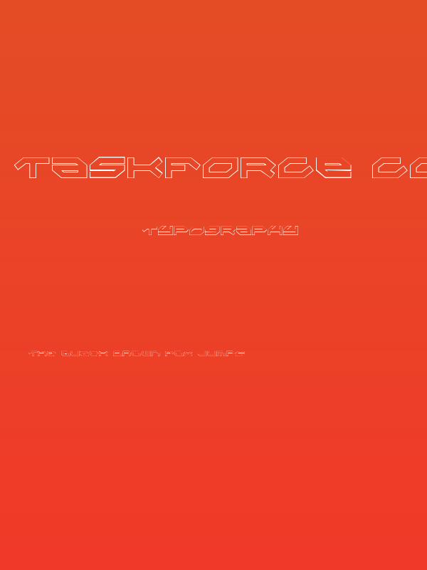 Taskforce Condensed Outline Poster