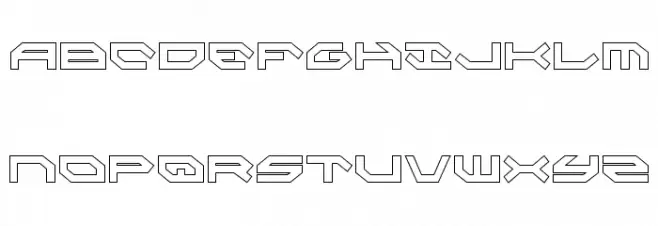 Taskforce Condensed Outline フォント 小文字