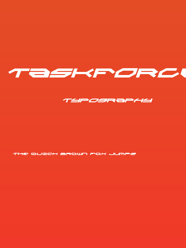 Taskforce Italic Poster
