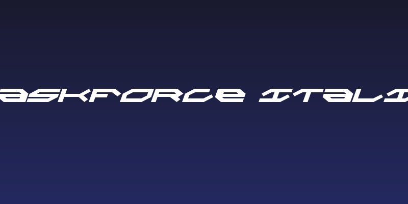 Taskforce Italic Social Header