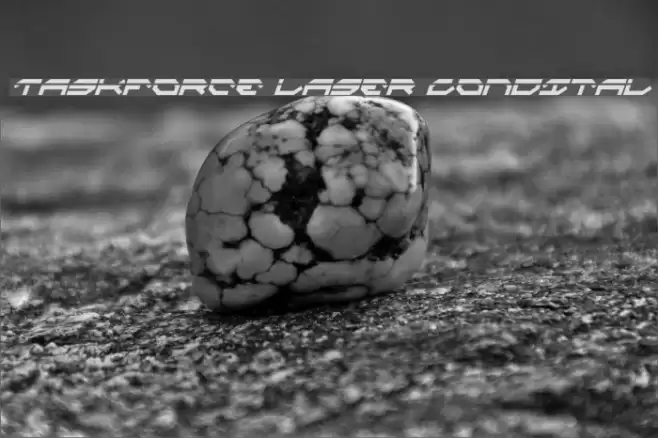 Taskforce Laser CondItal フォント examples