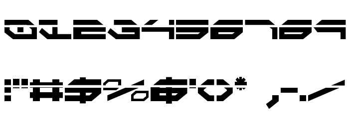 Taskforce Laser Condensed Font OTHER CHARS