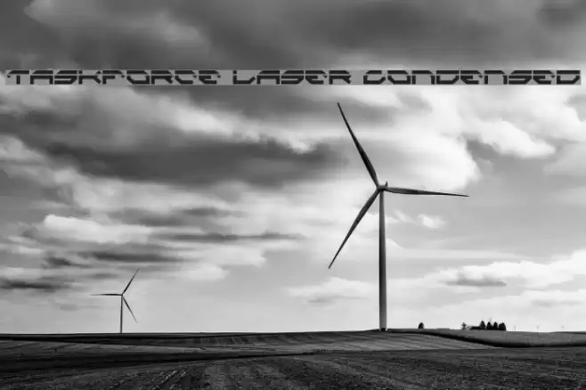 Taskforce Laser Condensed Fonte examples