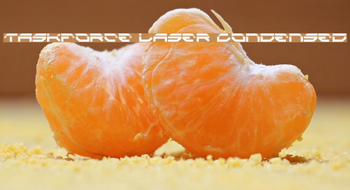 Taskforce Laser Condensed Font examples